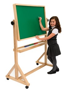 Childs Freestanding Whiteboard Chalkboard Premium