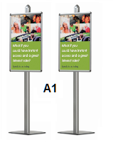 A1 Front Poster Frame Systems