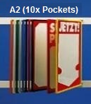 A2- Wall Flip Displays (10x Pockets) 